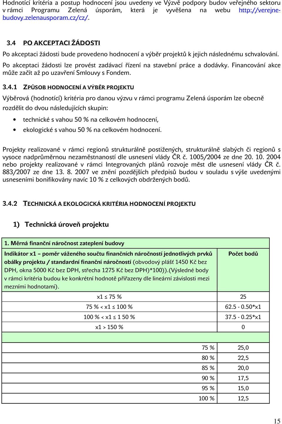 Financování akce může začít až po uzavření Smlouvy s Fondem. 3.4.