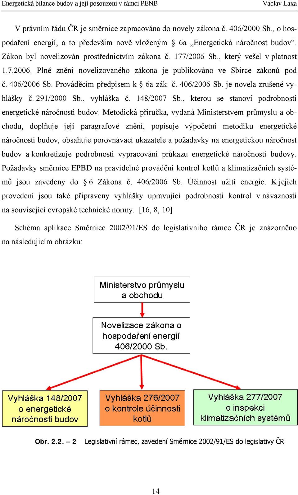 Prováděcím předpisem k 6a zák. č. 406/2006 Sb. je novela zrušené vyhlášky č. 291/2000 Sb., vyhláška č. 148/2007 Sb., kterou se stanoví podrobnosti energetické náročnosti budov.