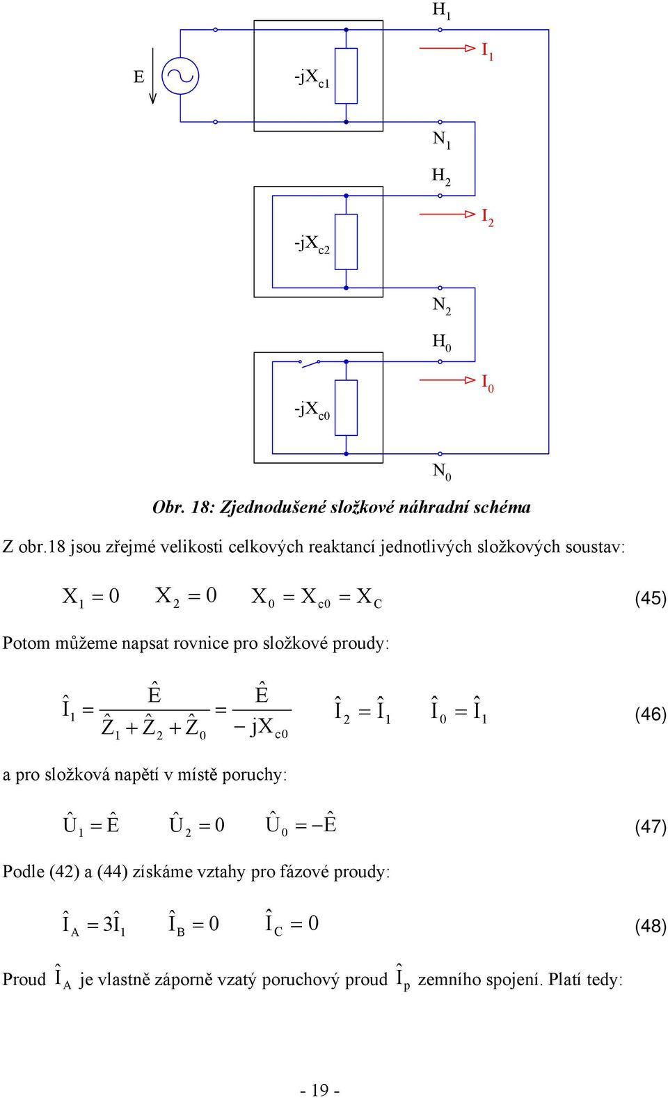 ro složkové roudy: (45) Ẑ j Ẑ Ẑ (46) ro složková nětí v místě oruhy: (47) Podle (4) (44)