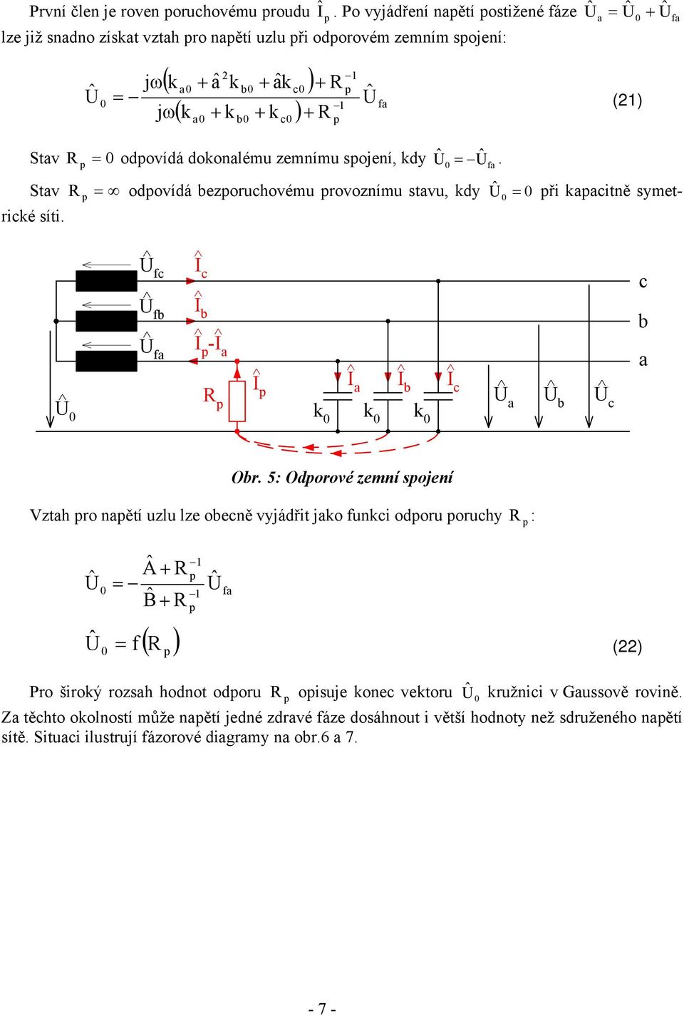 sojení, kdy f. Stv R odovídá ezoruhovému rovoznímu stvu, kdy ři kitně symetriké síti. f U U f U f U f I I I -I R I I I k k k I U U U Or.
