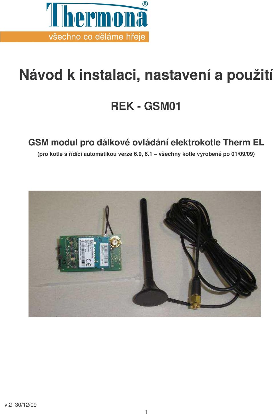 EL (pro kotle s řídící automatikou verze 6.0, 6.