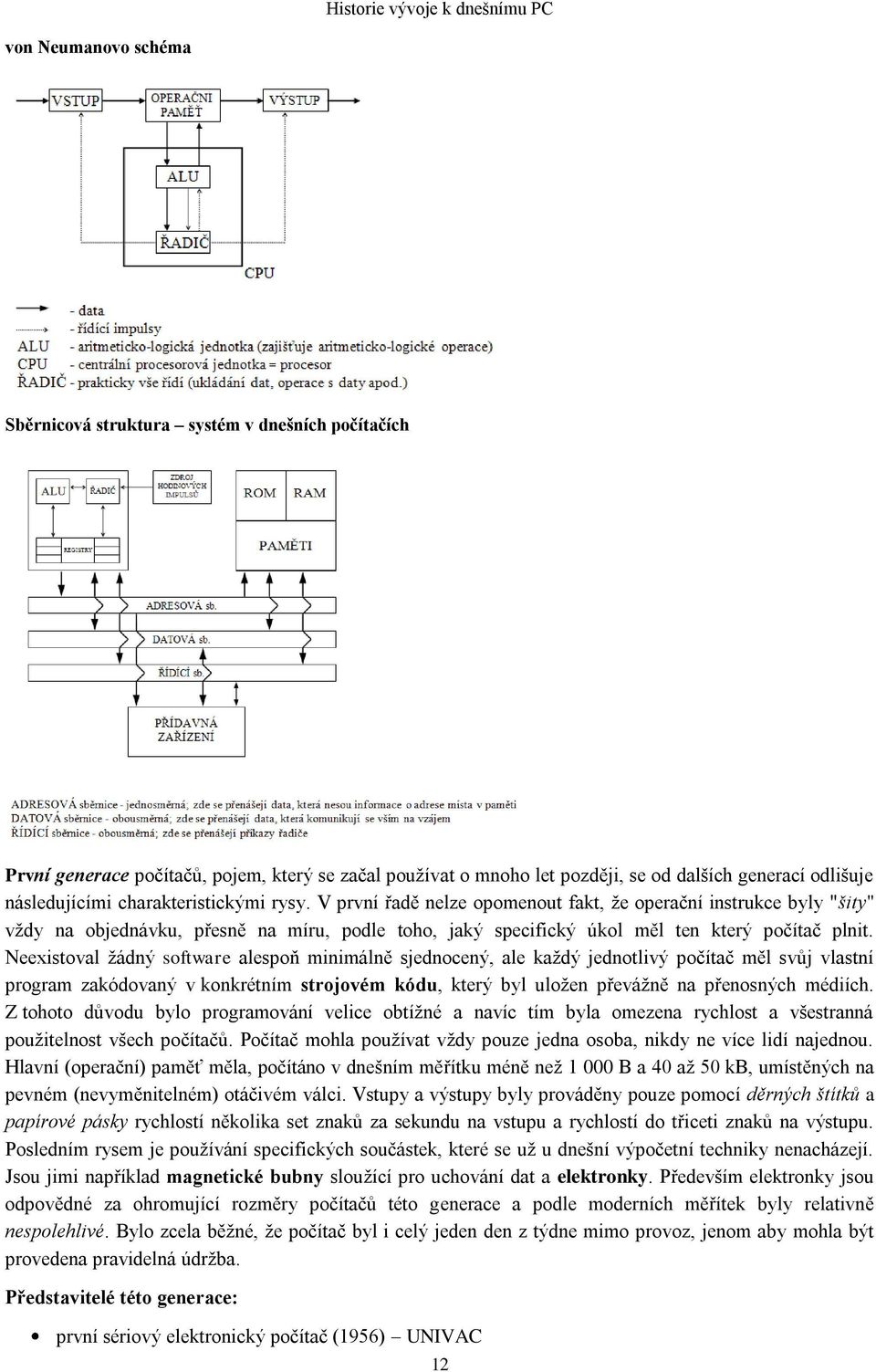 V první řadě nelze opomenout fakt, že operační instrukce byly "šity" vždy na objednávku, přesně na míru, podle toho, jaký specifický úkol měl ten který počítač plnit.