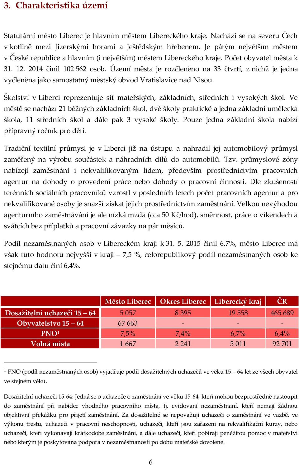 Území města je rozčleněno na 33 čtvrtí, z nichž je jedna vyčleněna jako samostatný městský obvod Vratislavice nad Nisou.