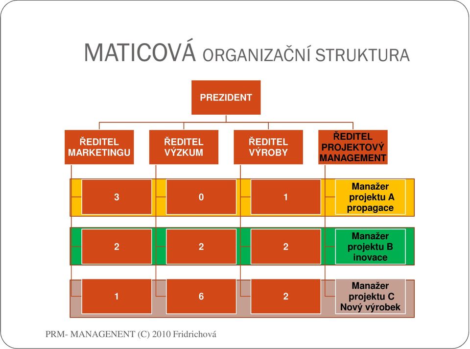 PROJEKTOVÝ MANAGEMENT 3 0 1 Manažer projektu A propagace