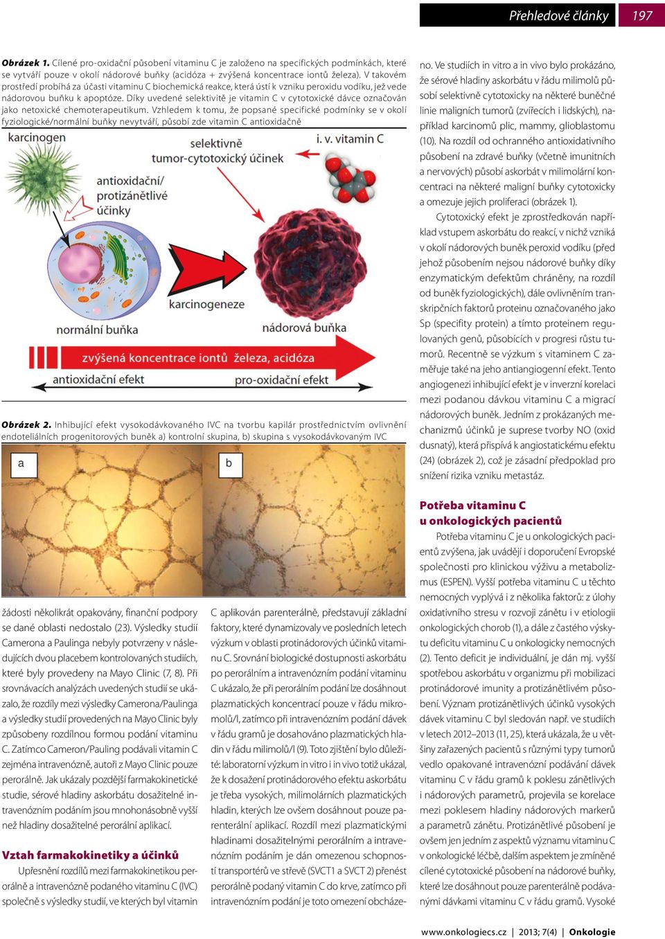 Díky uvedené selektivitě je vitamin C v cytotoxické dávce označován jako netoxické chemoterapeutikum.