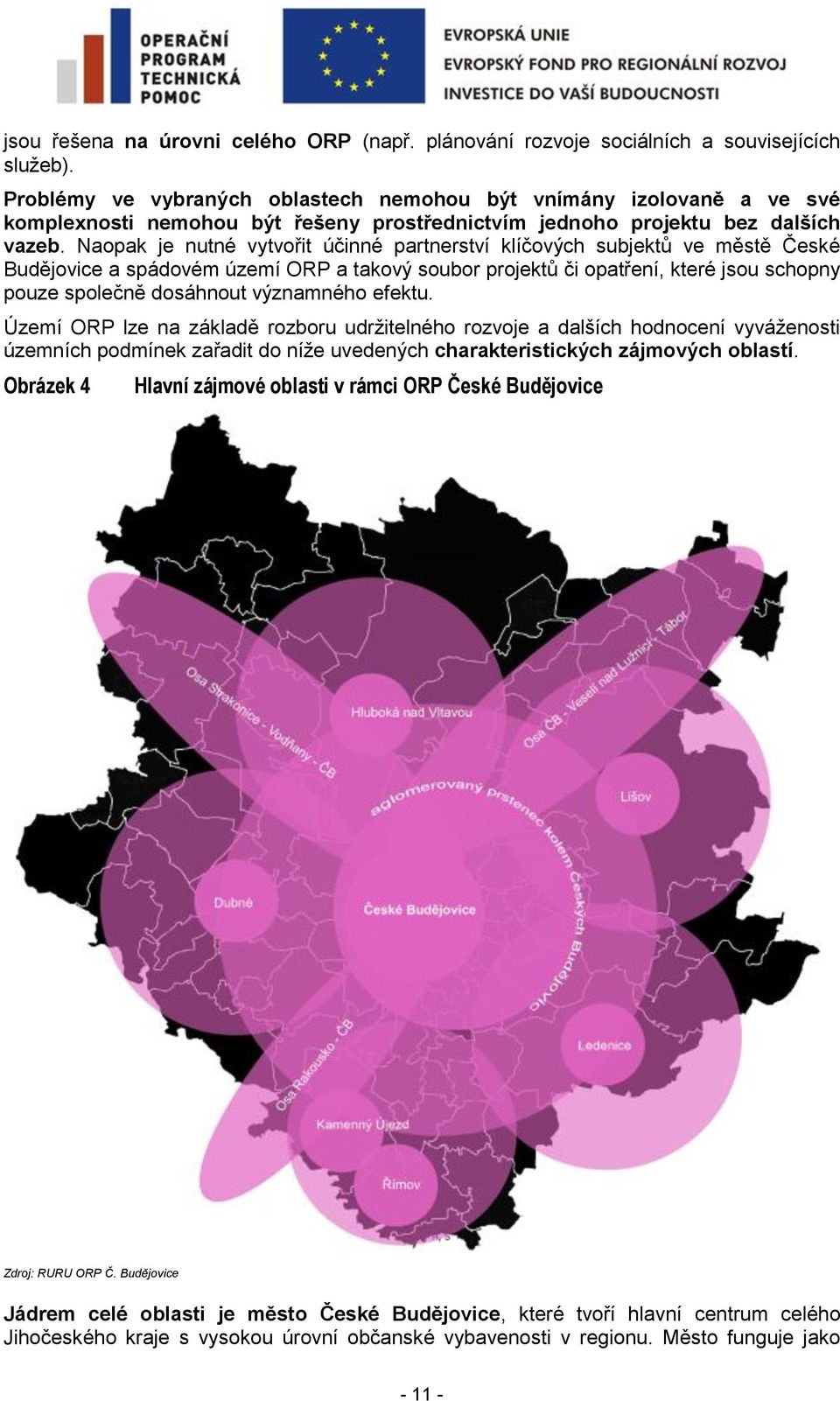 Naopak je nutné vytvořit účinné partnerství klíčových subjektů ve městě České Budějovice a spádovém území ORP a takový soubor projektů či opatření, které jsou schopny pouze společně dosáhnout