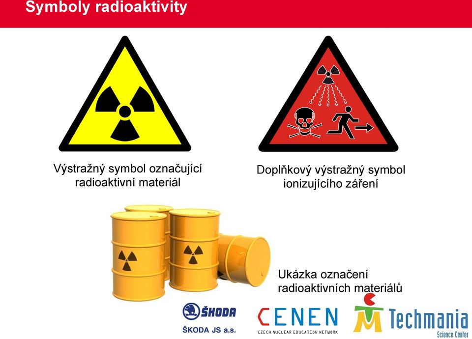 Doplňkový výstražný symbol ionizujícího