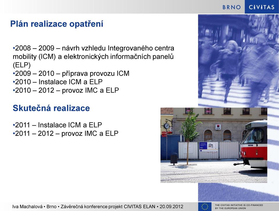 příprava provozu ICM 2010 Instalace ICM a ELP 2010 2012 provoz IMC a