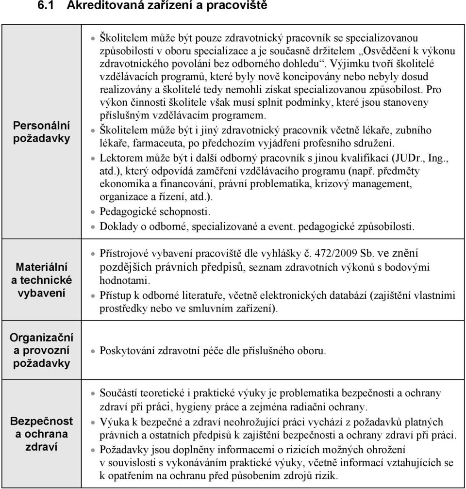 Výjimku tvo í školitelé vzd lávacích program, které byly nov koncipovány nebo nebyly dosud realizovány a školitelé tedy nemohli získat specializovanou zp sobilost.