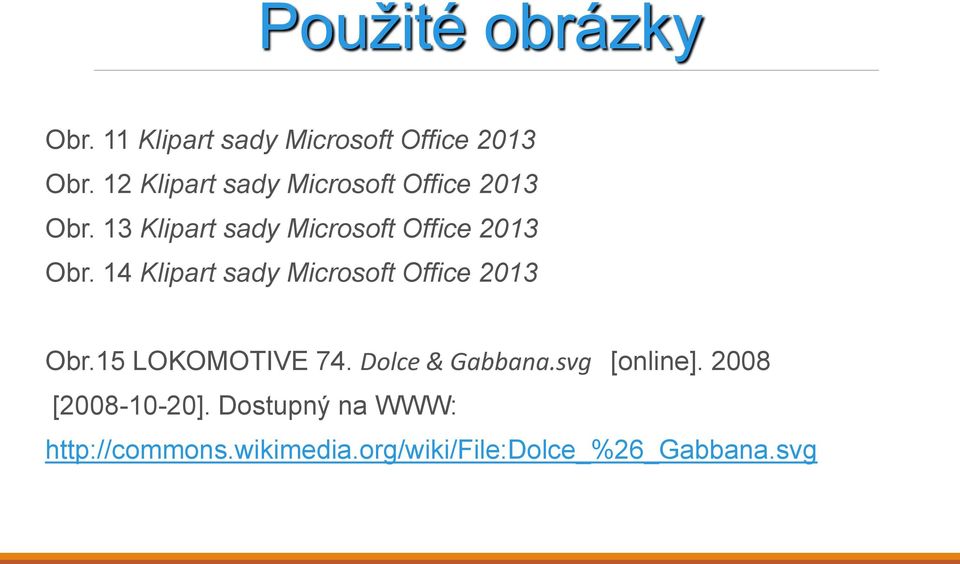 13 Klipart sady Microsoft Office 2013 Obr.