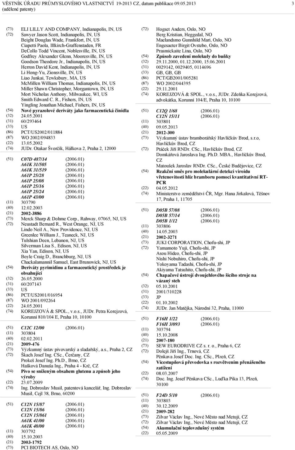 , Indianapolis, IN, US Herron David Kent, Indianapolis, IN, US Li Hong-Yu, Zionsville, IN, US Liao Junkai, Tewksbury, MA, US McMillen William Thomas, Indianapolis, IN, US Miller Shawn Christopher,