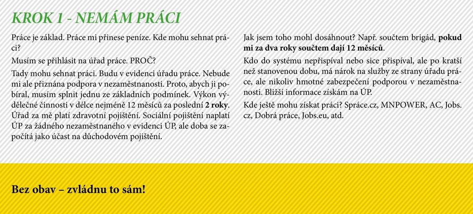 Úřad za mě platí zdravotní pojištění. Sociální pojištění naplatí ÚP za žádného nezaměstnaného v evidenci ÚP, ale doba se započítá jako účast na důchodovém pojištění. Jak jsem toho mohl dosáhnout?