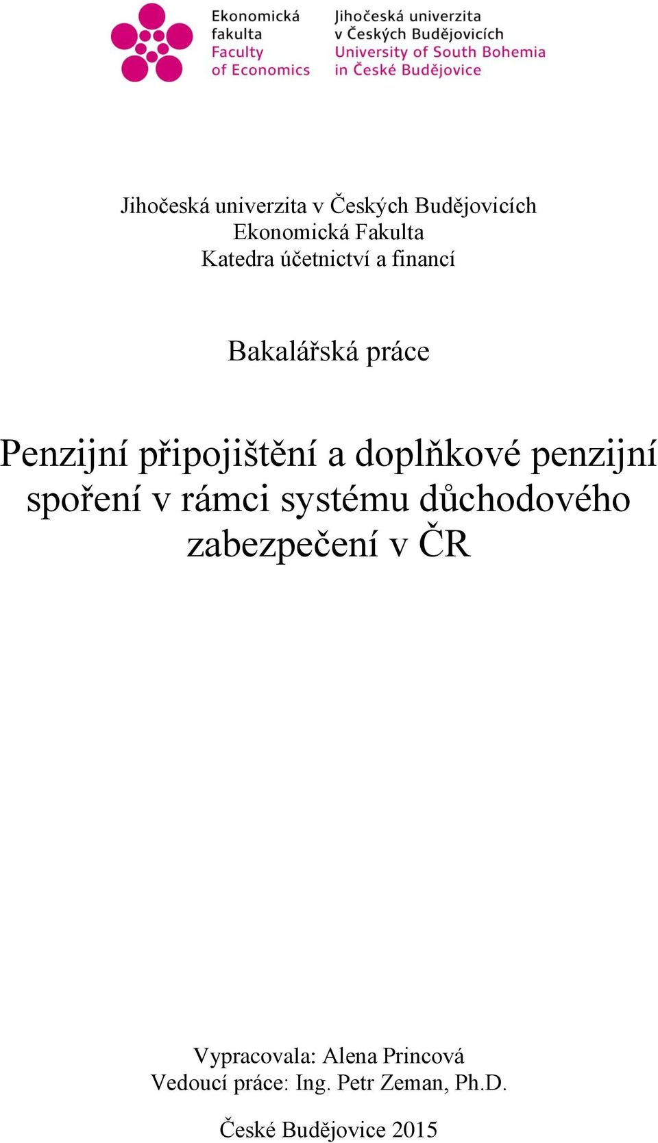 penzijní spoření v rámci systému důchodového zabezpečení v ČR