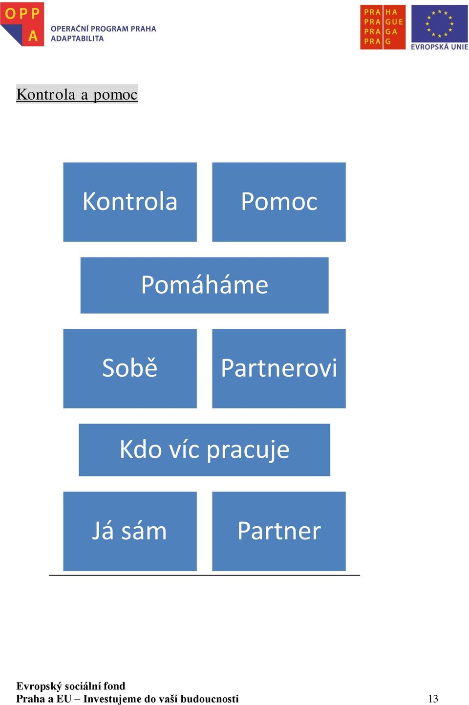 pracuje Já sám Partner Praha a EU