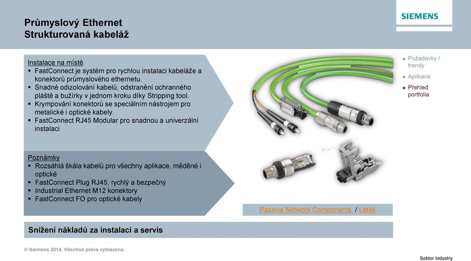 Krympování konektorů se speciálním nástrojem pro metalické i optické kabely.