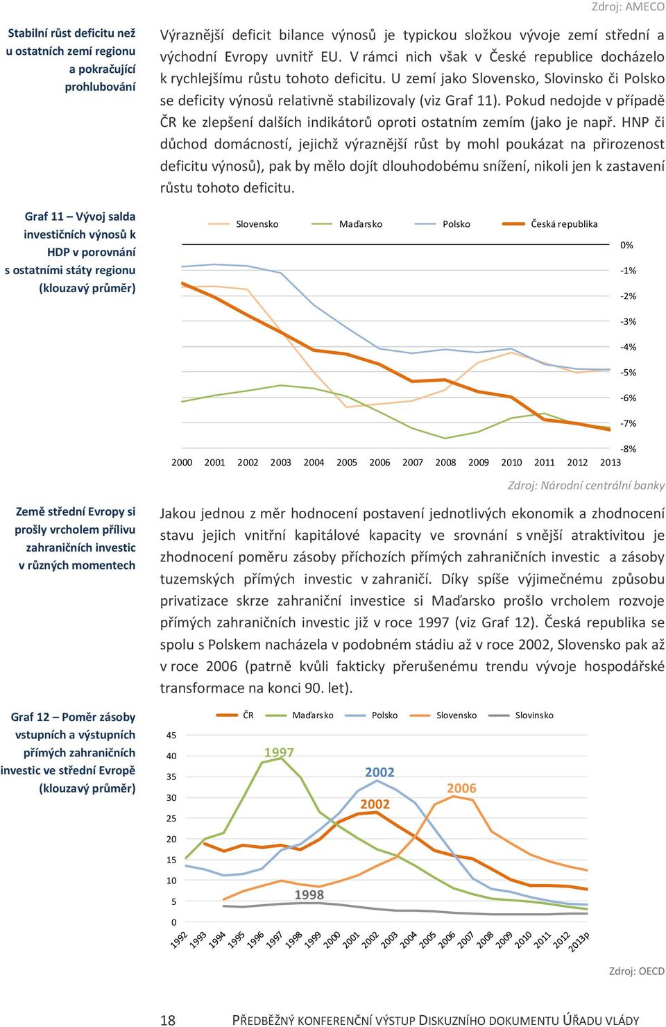 Pokud nedojde v případě ČR ke zlepšení dalších indikátorů oproti ostatním zemím (jako je např.