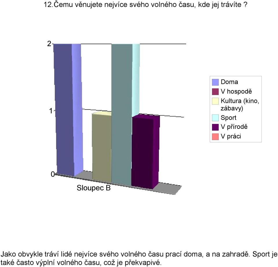 Jako obvykle tráví lidé nejvíce svého volného času prací doma, a