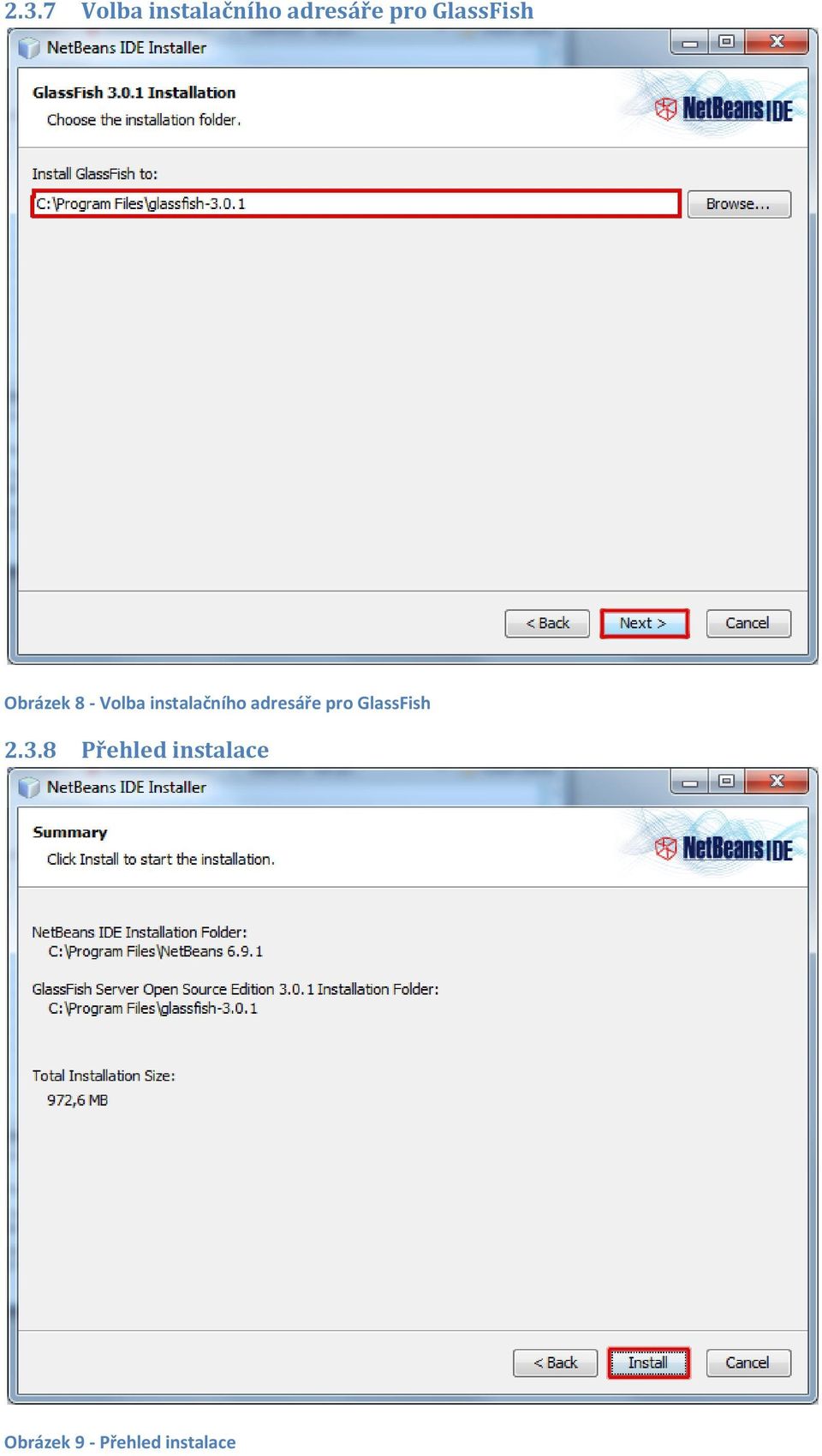 instalačního adresáře pro GlassFish 2.