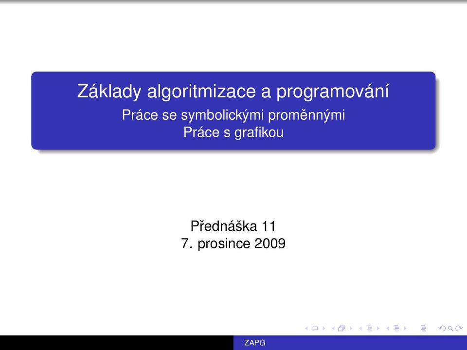 symbolickými proměnnými