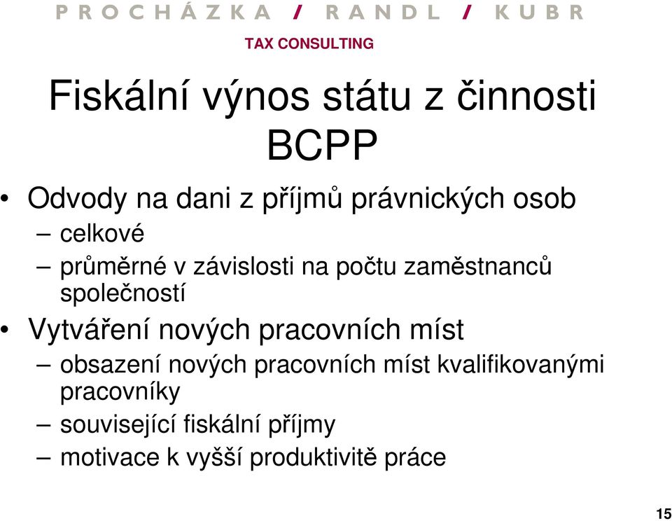 Vytváření nových pracovních míst obsazení nových pracovních míst