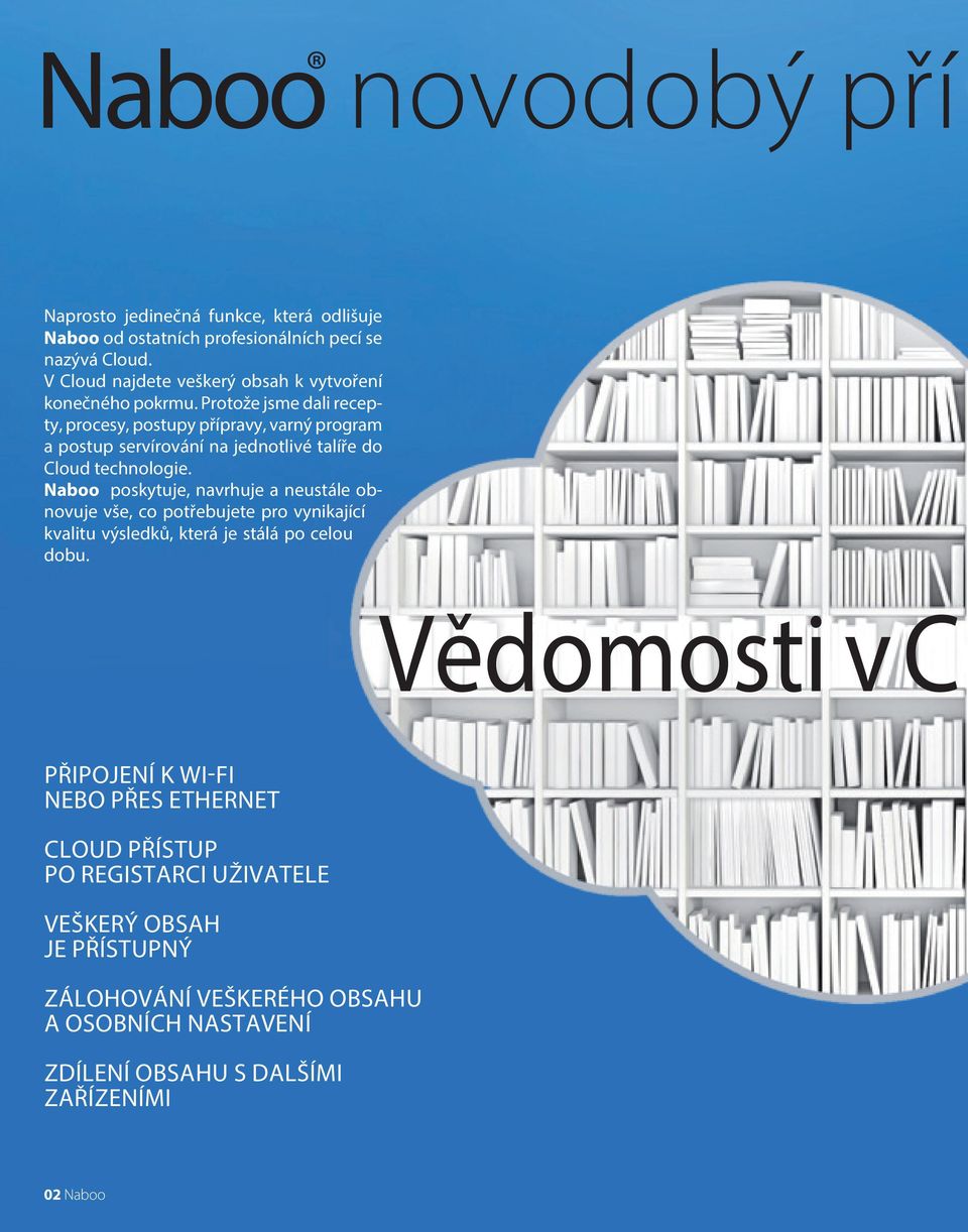 Protože jsme dali recepty, procesy, postupy přípravy, varný program a postup servírování na jednotlivé talíře do Cloud technologie.