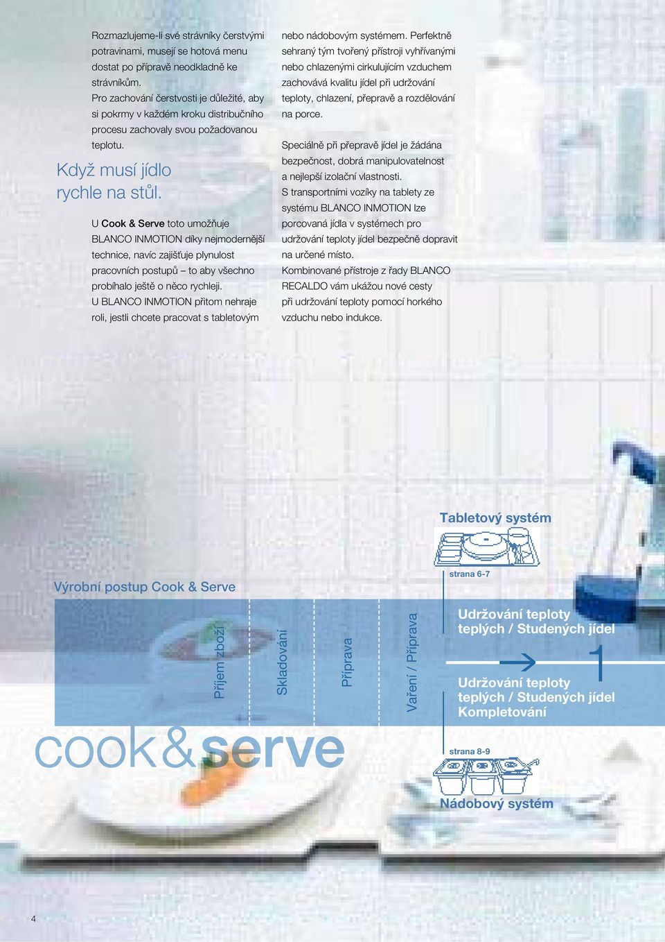 U Cook & Serve toto umožňuje BLANCO INMOTION díky nejmodernější technice, navíc zajišťuje plynulost pracovních postupů to aby všechno probíhalo ještě o něco rychleji.