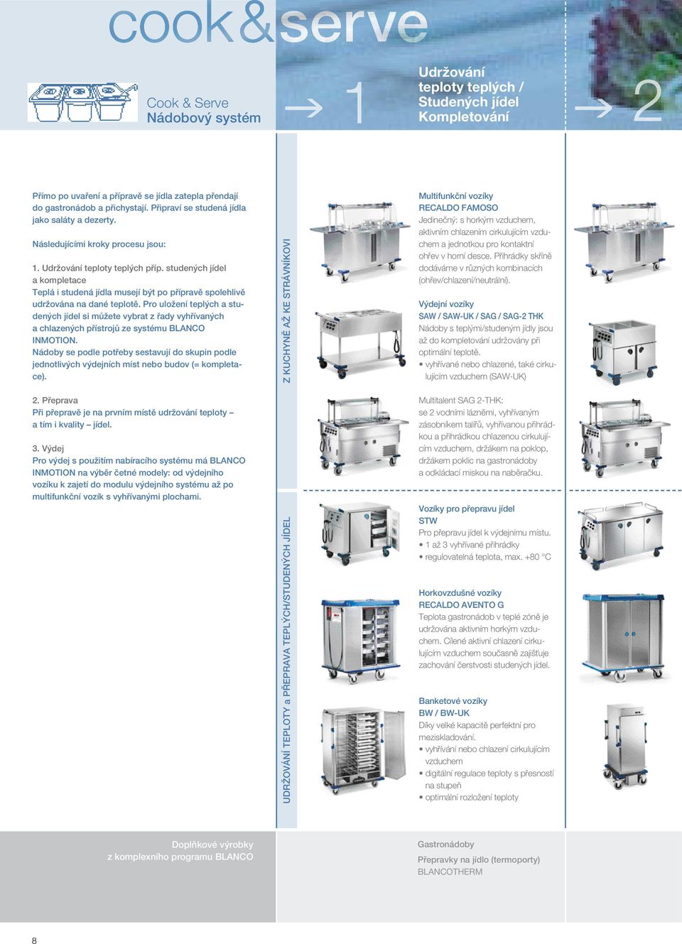 studených jídel a kompletace Teplá i studená jídla musejí být po přípravě spolehlivě udržována na dané teplotě.