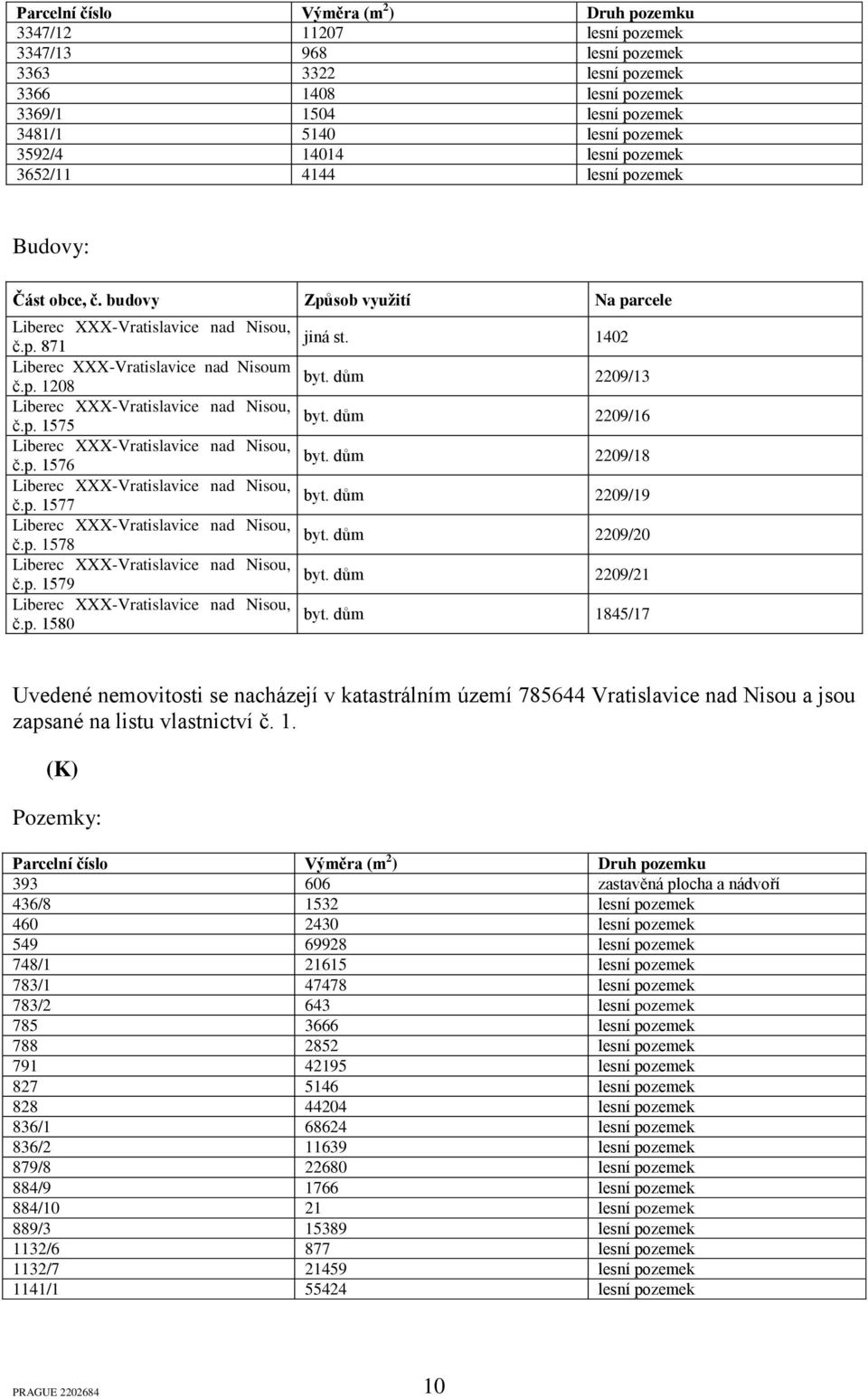 p. 1575 Liberec XXX-Vratislavice nad Nisou, č.p. 1576 Liberec XXX-Vratislavice nad Nisou, č.p. 1577 Liberec XXX-Vratislavice nad Nisou, č.p. 1578 Liberec XXX-Vratislavice nad Nisou, č.p. 1579 Liberec XXX-Vratislavice nad Nisou, č.