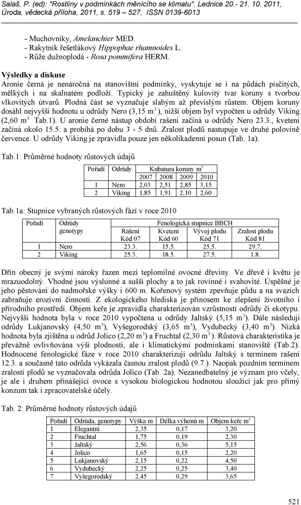 Typický je zahuštěný kulovitý tvar koruny s tvorbou vlkovitých útvarů. Plodná část se vyznačuje slabým až převislým růstem.