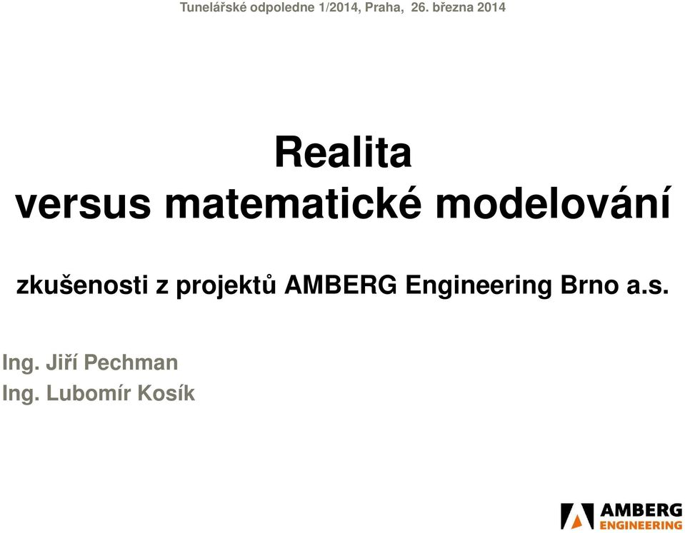 projektů AMBERG Engineering