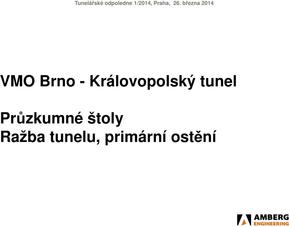 tunel Průzkumné