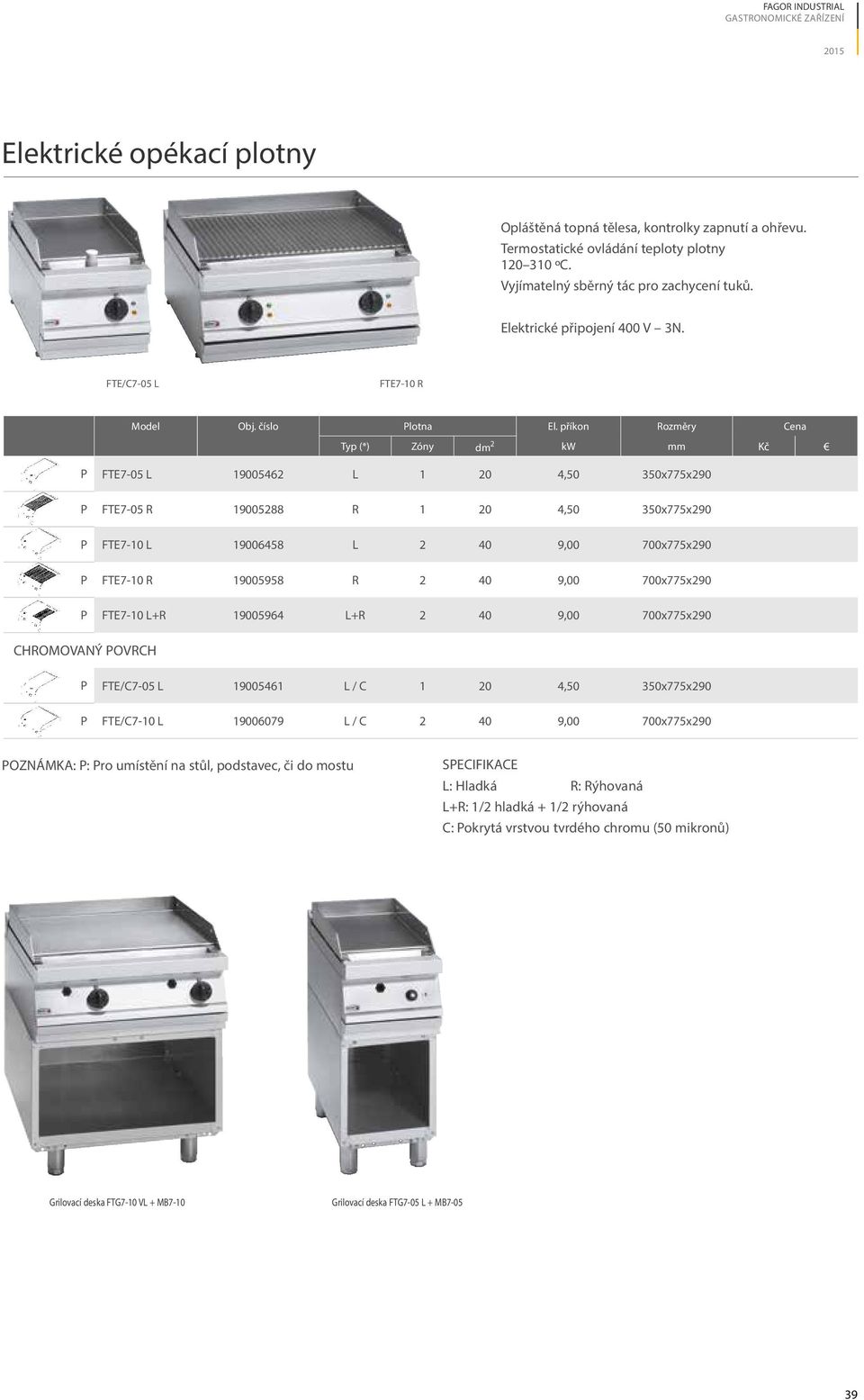 příkon Rozměry Cena Typ (*) Zóny dm 2 kw mm Kč P FTE7-05 L 19005462 L 1 20 4,50 350x775x290 P FTE7-05 R 19005288 R 1 20 4,50 350x775x290 P FTE7-10 L 19006458 L 2 40 9,00 700x775x290 P FTE7-10 R