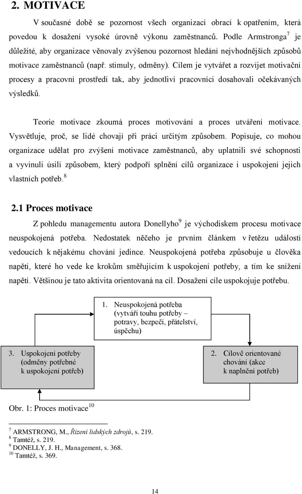 Cílem je vytvářet a rozvíjet motivační procesy a pracovní prostředí tak, aby jednotliví pracovníci dosahovali očekávaných výsledků. Teorie motivace zkoumá proces motivování a proces utváření motivace.