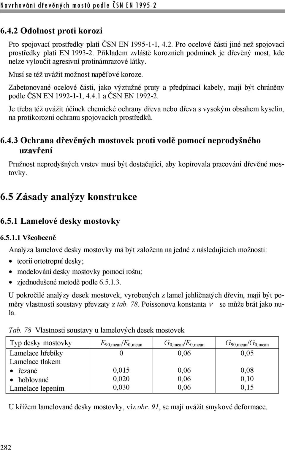 Zabetonované ocelové části, jako výztužné pruty a předpínací kabely, mají být chráněny podle ČSN EN 1992-1-1, 4.4.1 a ČSN EN 1992-2.