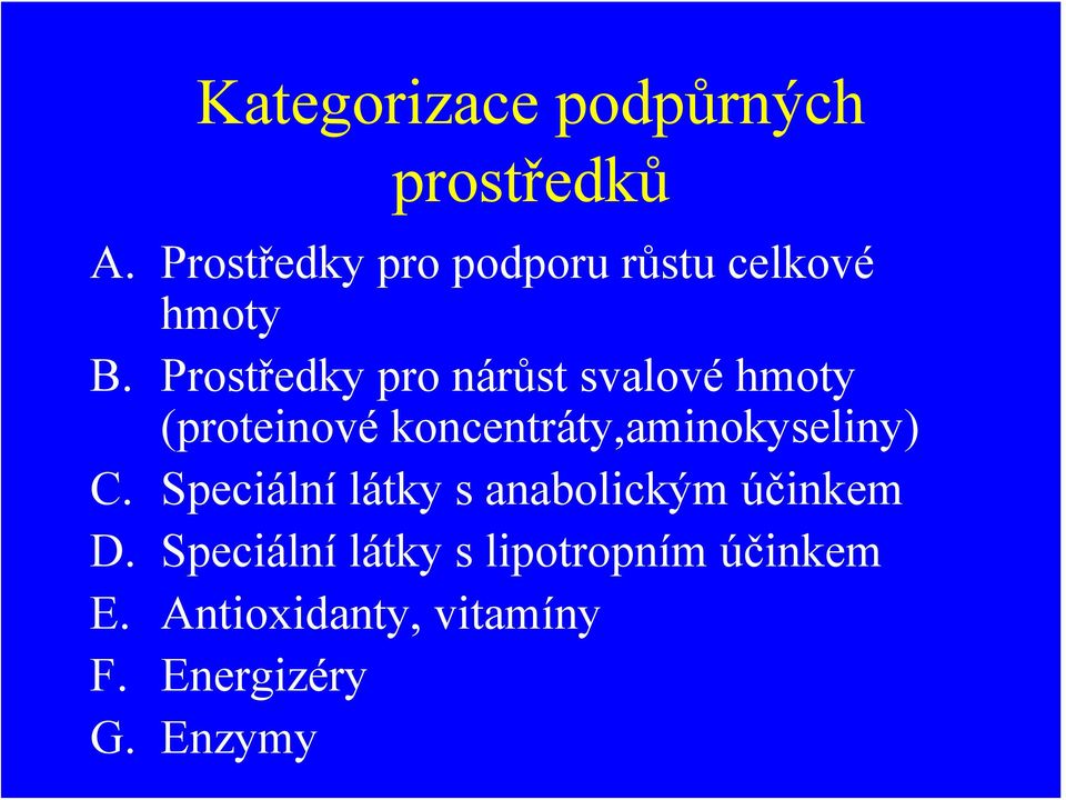 Prostředky pro nárůst svalové hmoty (proteinové