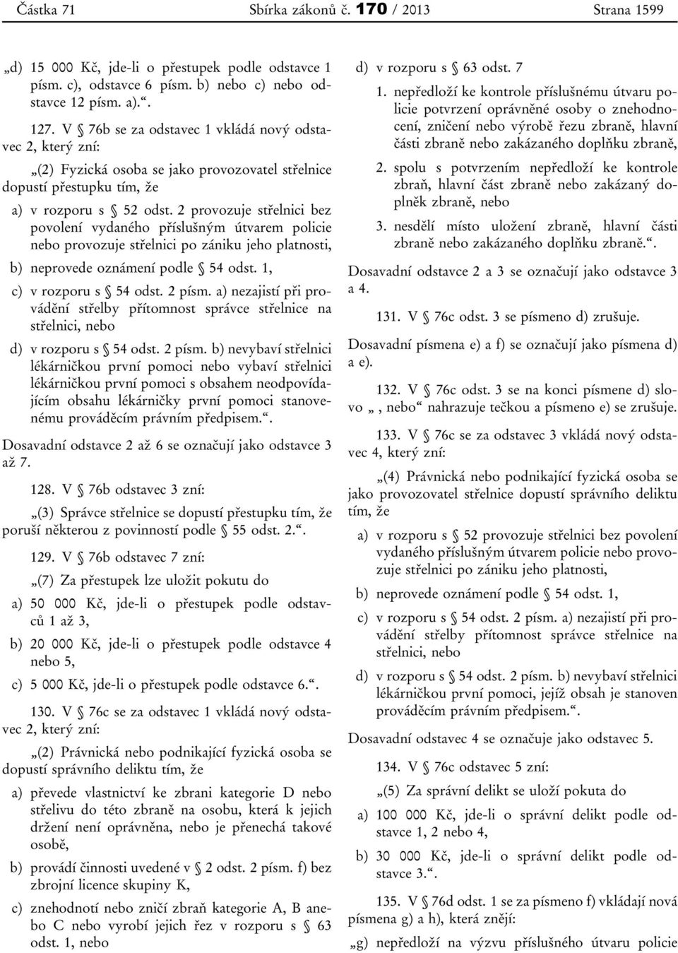 2 provozuje střelnici bez povolení vydaného příslušným útvarem policie nebo provozuje střelnici po zániku jeho platnosti, b) neprovede oznámení podle 54 odst. 1, c) v rozporu s 54 odst. 2 písm.