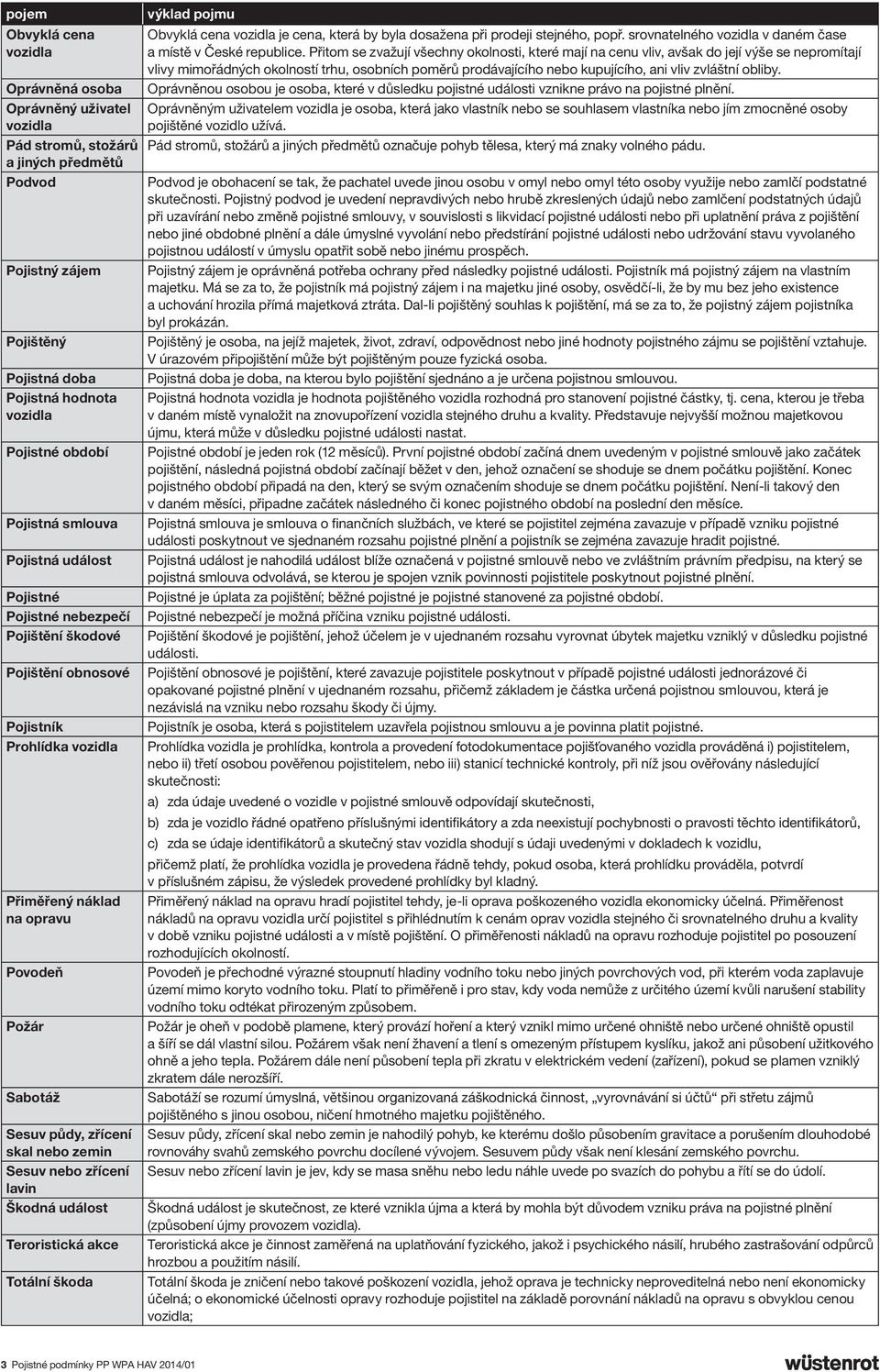skal nebo zemin Sesuv nebo zřícení lavin Škodná událost Teroristická akce Totální škoda výklad pojmu Obvyklá cena vozidla je cena, která by byla dosažena při prodeji stejného, popř.