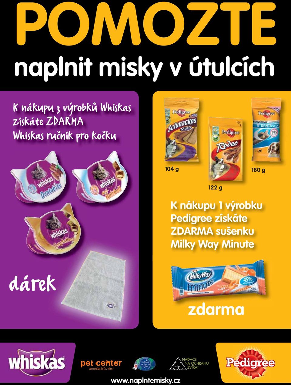 Pedigree získáte ZDARMA sušenku