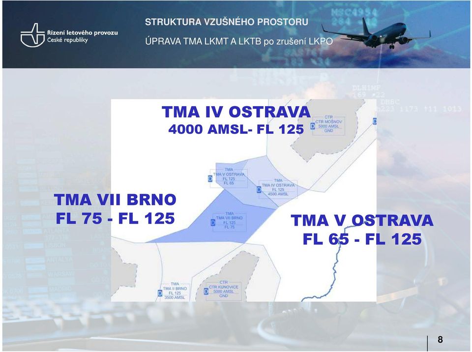 OSTRAVA 4000 AMSL-FL 125 TMA VII BRNO