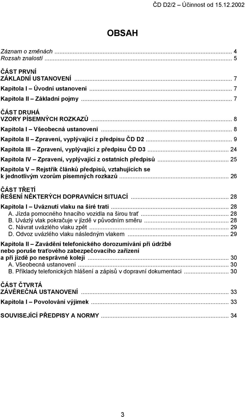 .. 24 Kapitola IV Zpravení, vyplývající z ostatních předpisů... 25 Kapitola V Rejstřík článků předpisů, vztahujících se k jednotlivým vzorům písemných rozkazů.