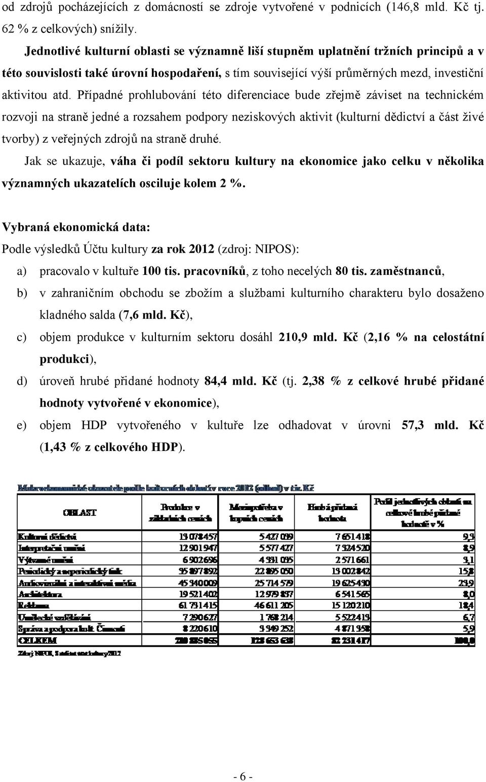 Případné prohlubování této diferenciace bude zřejmě záviset na technickém rozvoji na straně jedné a rozsahem podpory neziskových aktivit (kulturní dědictví a část živé tvorby) z veřejných zdrojů na