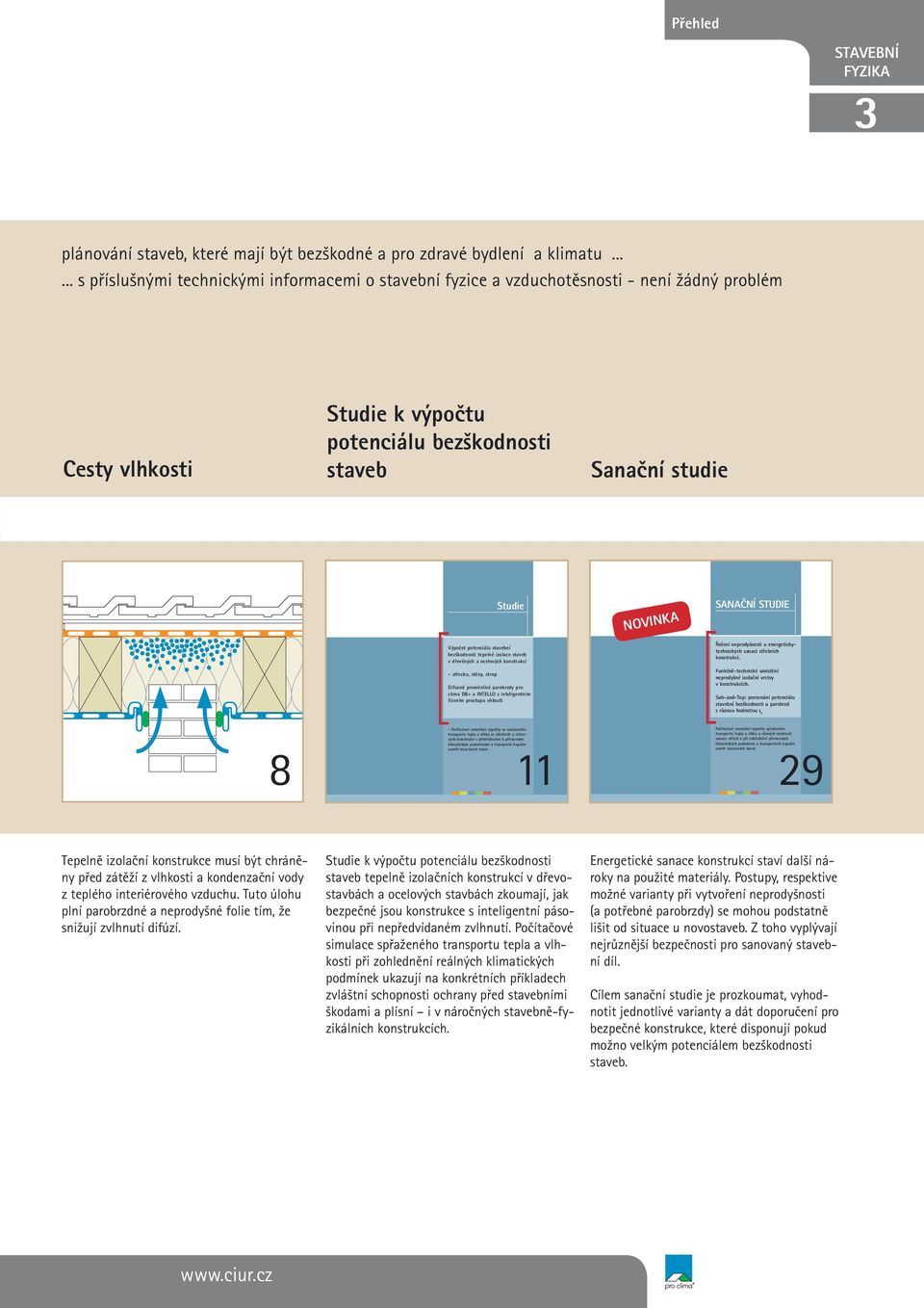 potenciálu stavební bezškodnosti tepelné izolace staveb v dřevěných a ocelových konstrukcí - střecha, stěny, strop Difuzně proměnlivé parobrzdy pro clima DB+ a INTELLO s inteligentním řízením