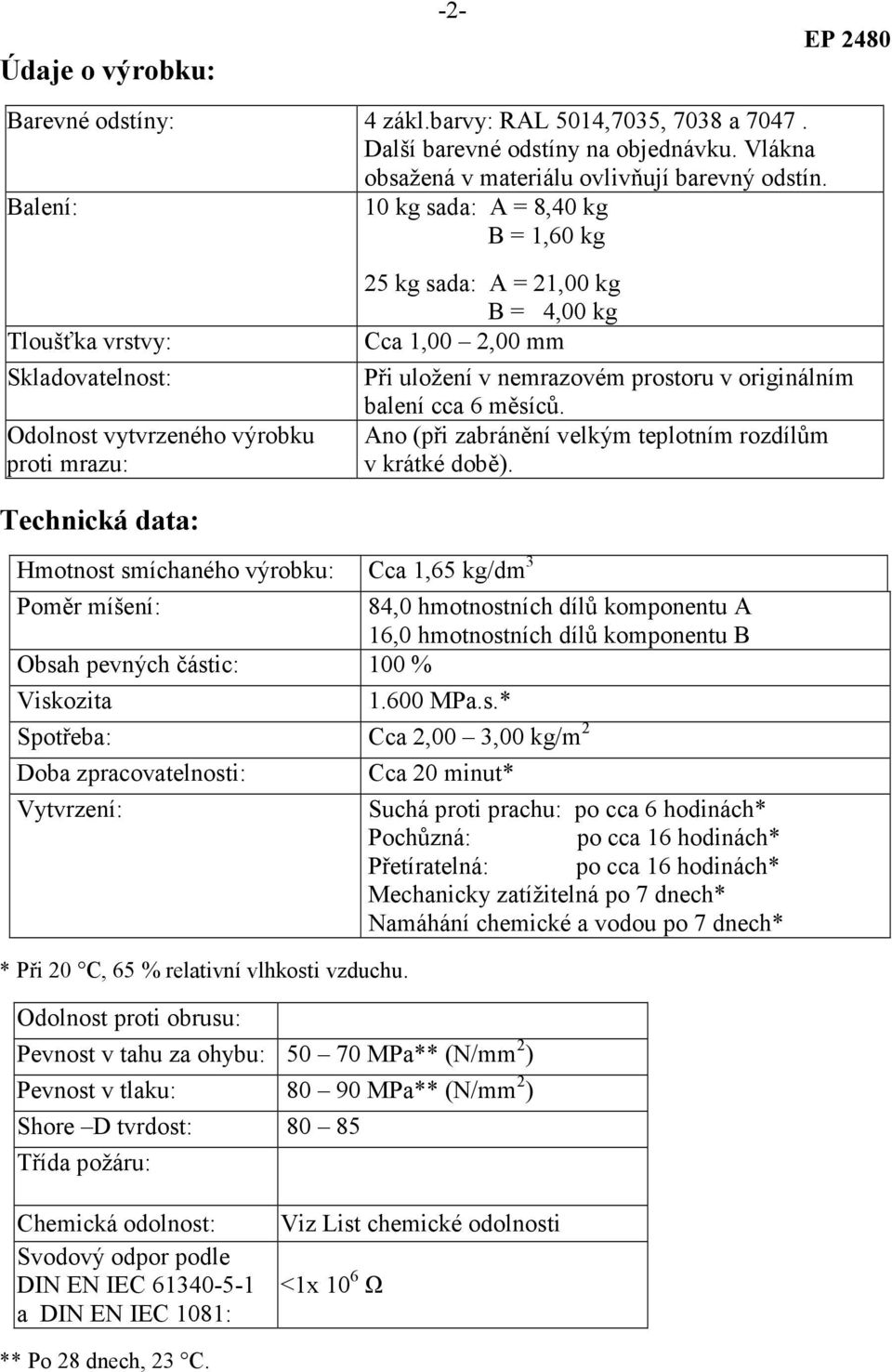 prostoru v originálním balení cca 6 měsíců. Ano (při zabránění velkým teplotním rozdílům v krátké době).