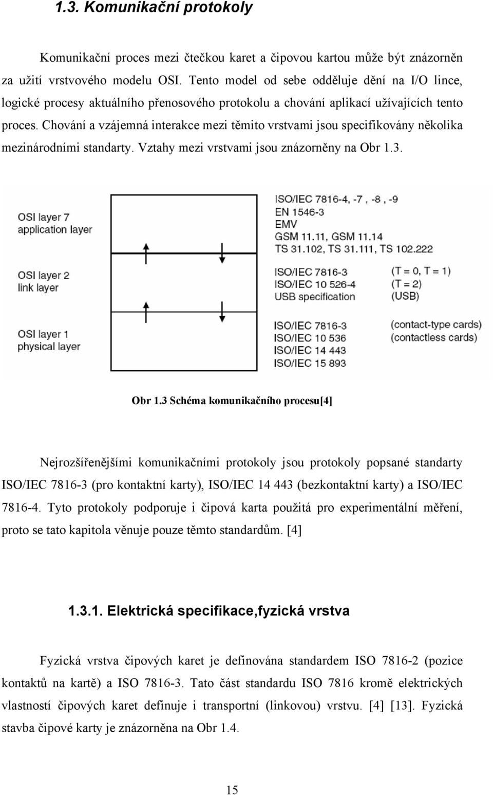 Chování a vzájemná interakce mezi těmito vrstvami jsou specifikovány několika mezinárodními standarty. Vztahy mezi vrstvami jsou znázorněny na Obr.