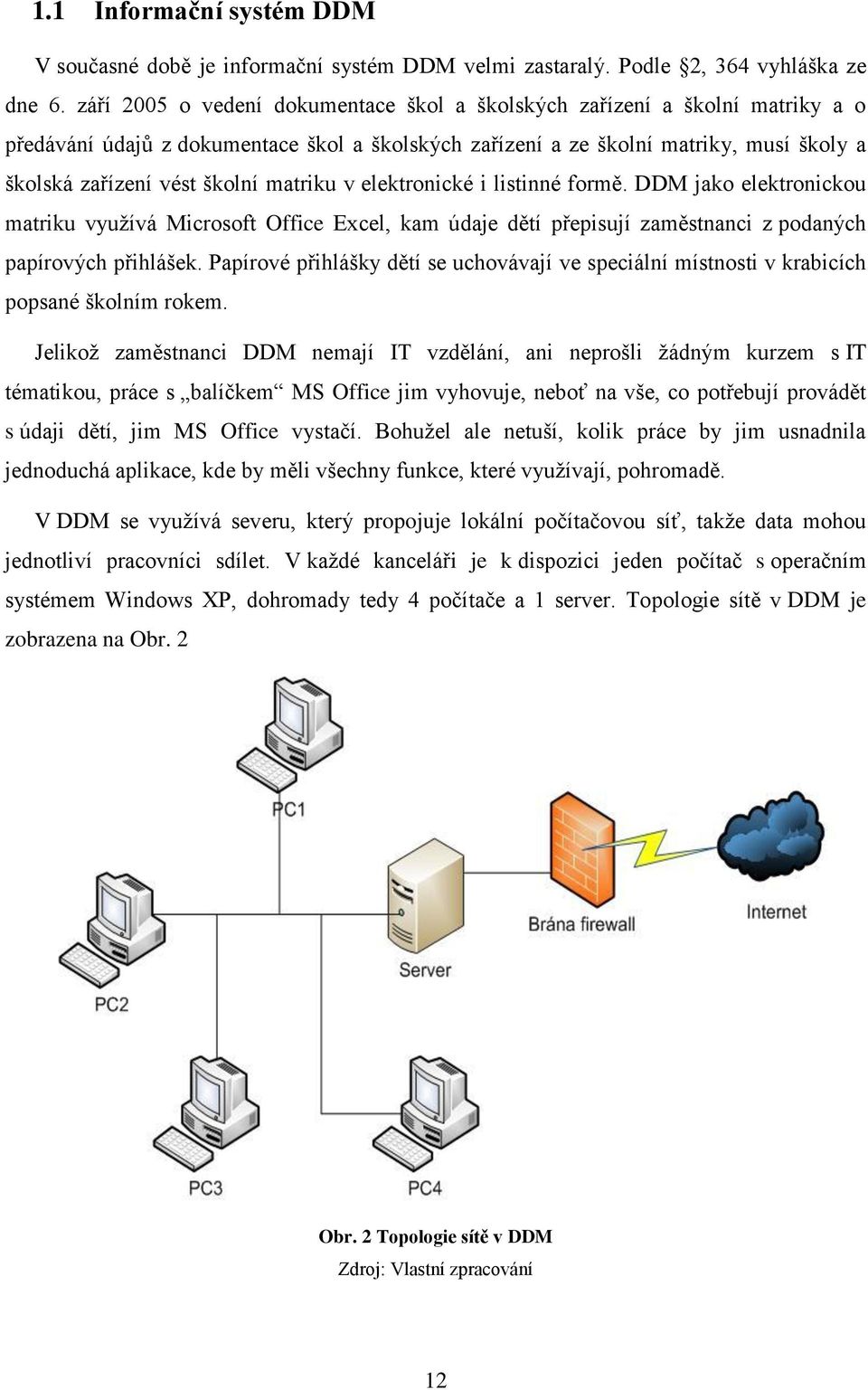 matriku v elektronické i listinné formě. DDM jako elektronickou matriku využívá Microsoft Office Excel, kam údaje dětí přepisují zaměstnanci z podaných papírových přihlášek.