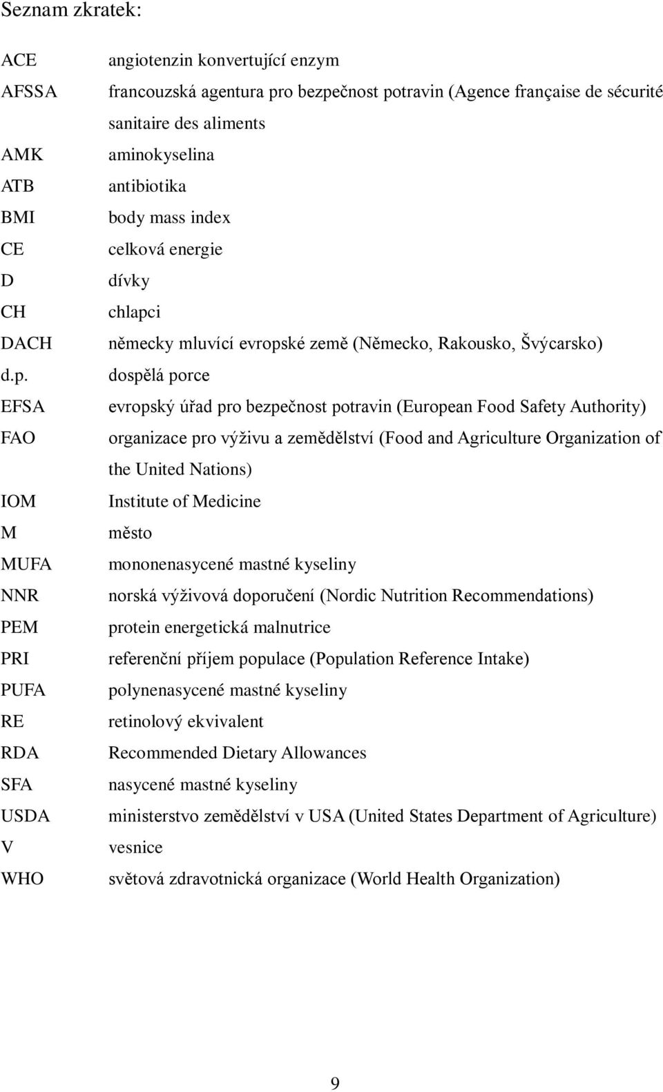 aminokyselina antibiotika body mass index celková energie dívky chlapci německy mluvící evropské země (Německo, Rakousko, Švýcarsko) dospělá porce evropský úřad pro bezpečnost potravin (European Food