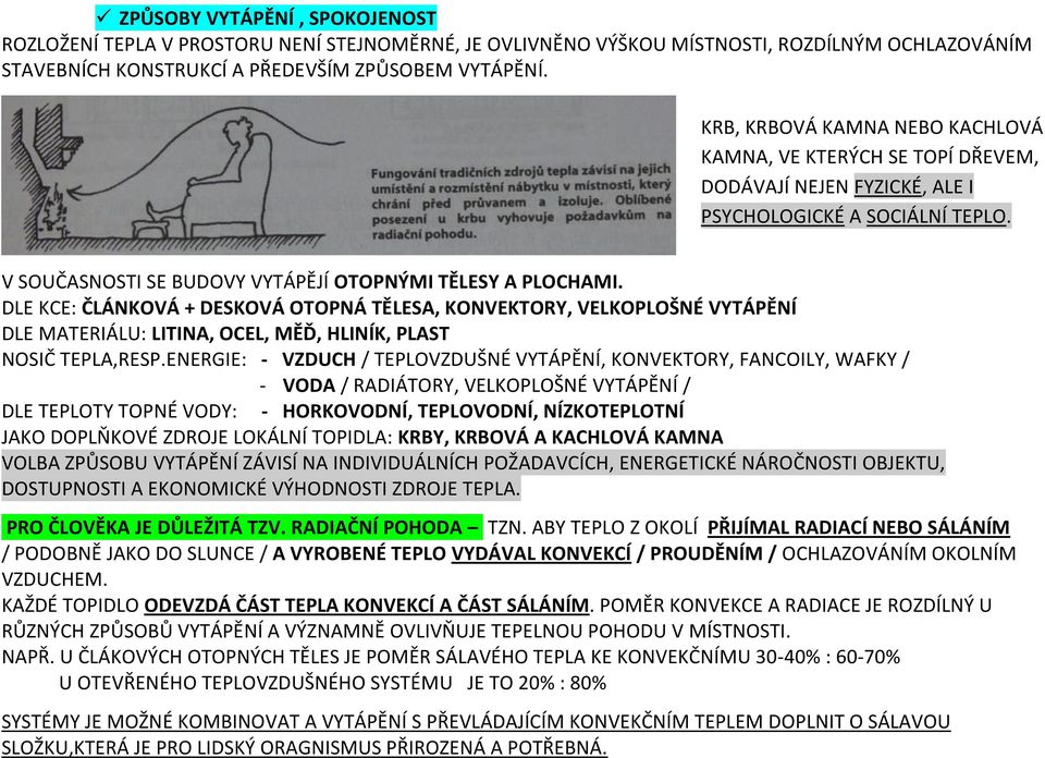 DLE KCE: ČLÁNKOVÁ + DESKOVÁ OTOPNÁ TĚLESA, KONVEKTORY, VELKOPLOŠNÉ VYTÁPĚNÍ DLE MATERIÁLU: LITINA, OCEL, MĚĎ, HLINÍK, PLAST NOSIČ TEPLA,RESP.