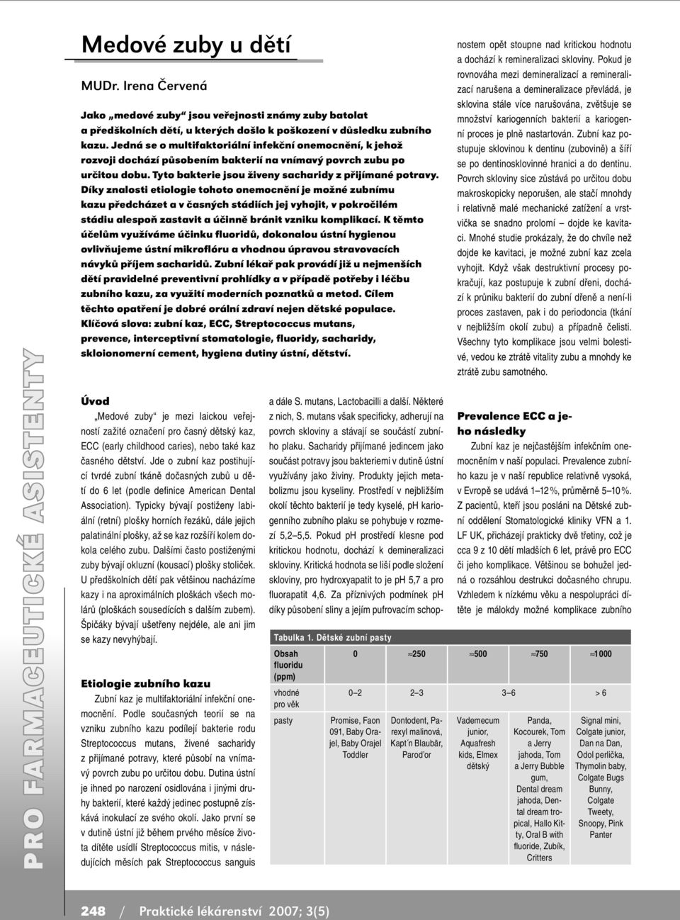 Díky znalosti etiologie tohoto onemocnění je možné zubnímu kazu předcházet a v časných stádiích jej vyhojit, v pokročilém stádiu alespoň zastavit a účinně bránit vzniku komplikací.