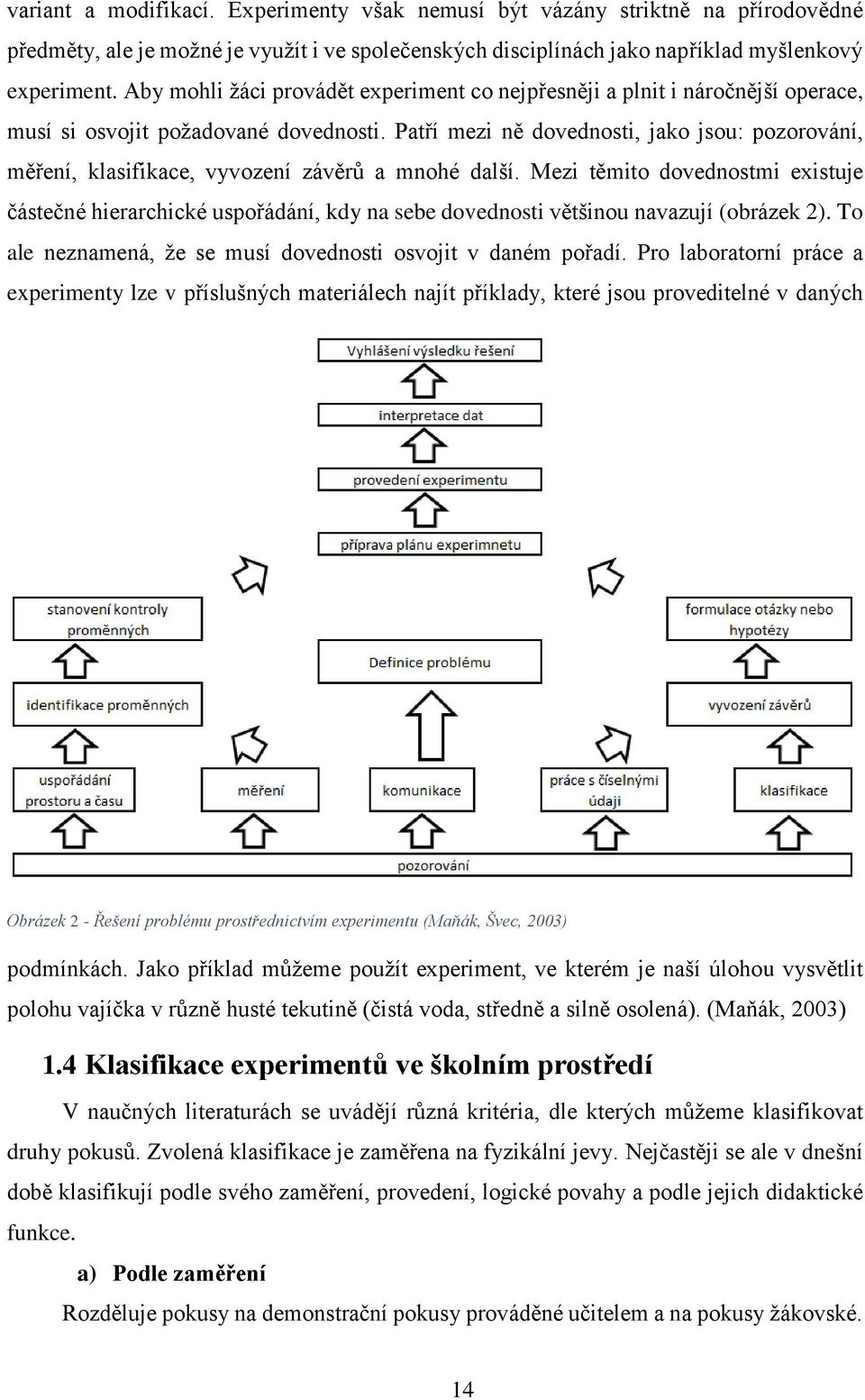 Patří mezi ně dovednosti, jako jsou: pozorování, měření, klasifikace, vyvození závěrů a mnohé další.