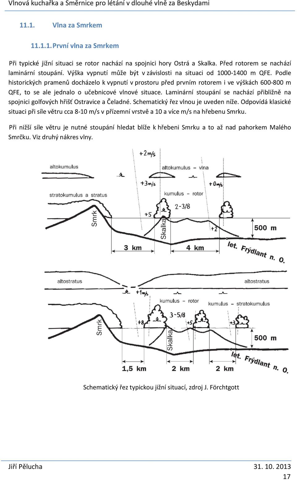 Podle historických pramenů docházelo k vypnutí v prostoru před prvním rotorem i ve výškách 600-800 m QFE, to se ale jednalo o učebnicové vlnové situace.